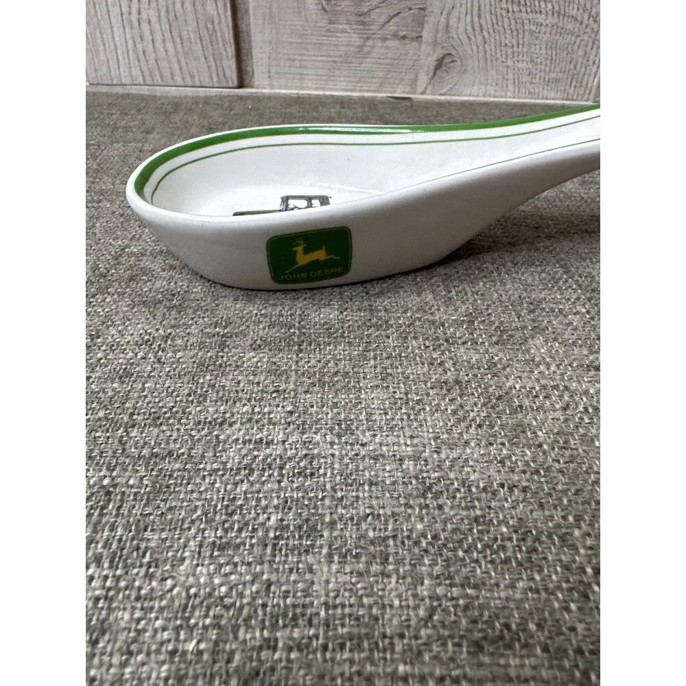 John Deere Gibson Porcelain Spoon Rest Tractor Design Nothing Runs Like A Deere
